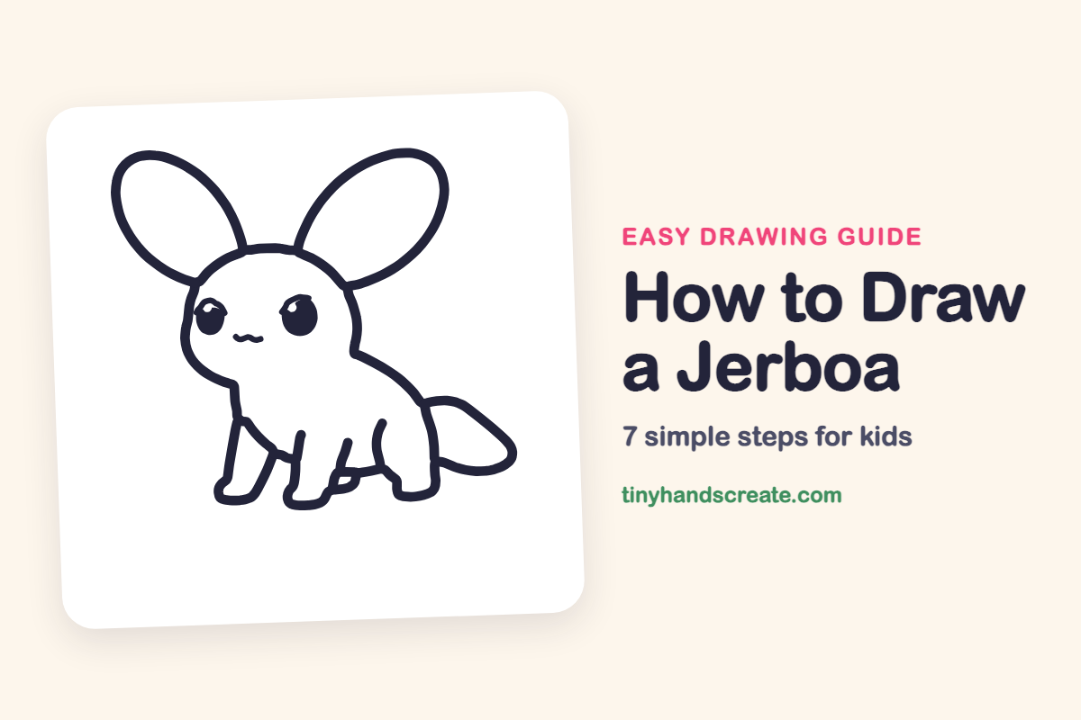 How to Draw a Jerboa: easy drawing guide for kids