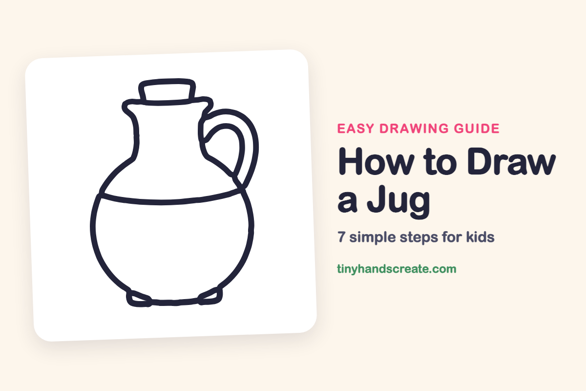 How to Draw a Jug: easy drawing guide for kids