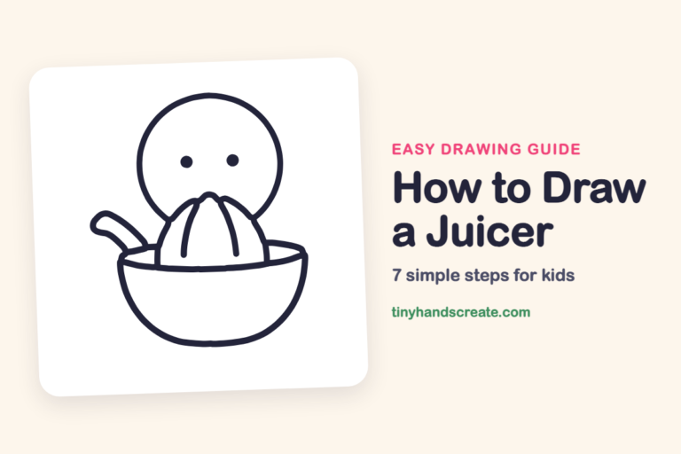 How to Draw a Juicer: easy drawing guide for kids