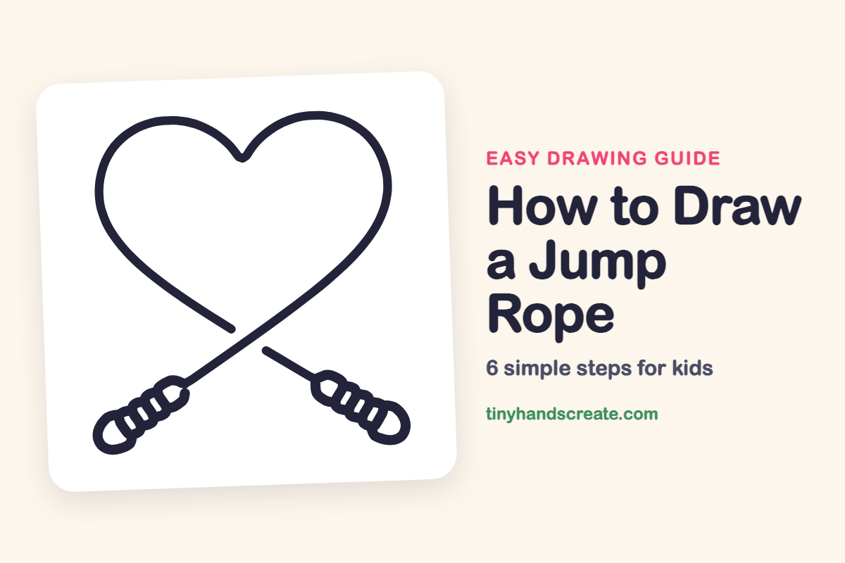 How to Draw a Jump Rope: easy drawing guide for kids