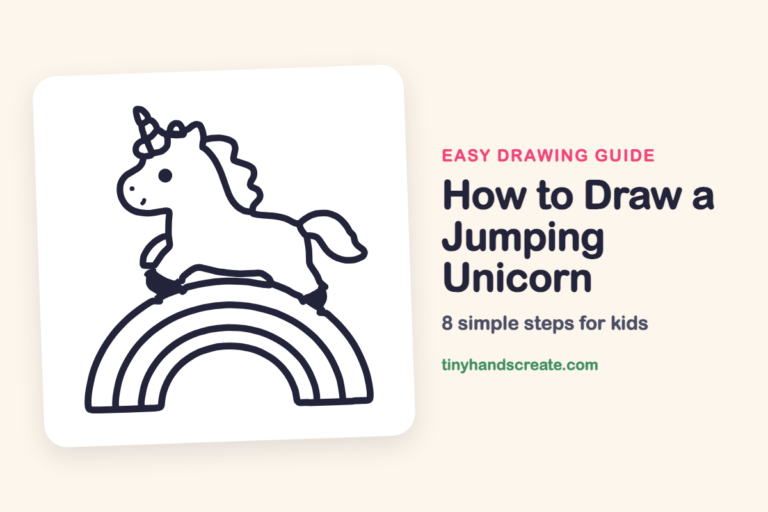 How to Draw a Jumping Unicorn step by step