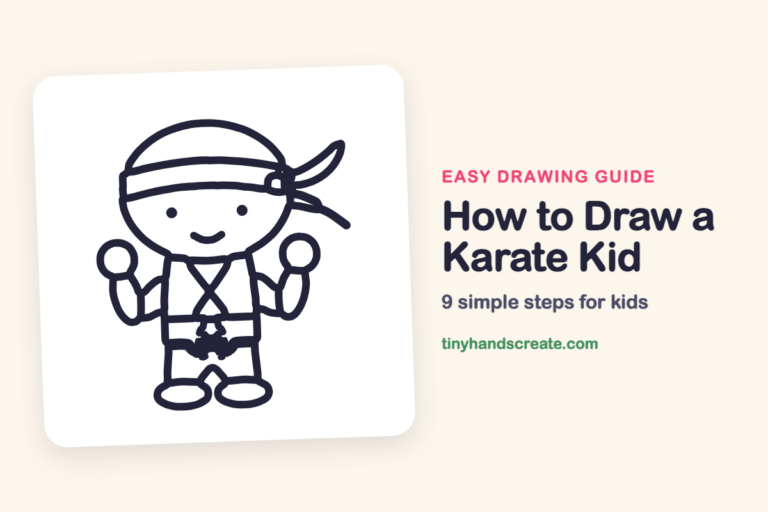 How to Draw a Karate Kid step by step