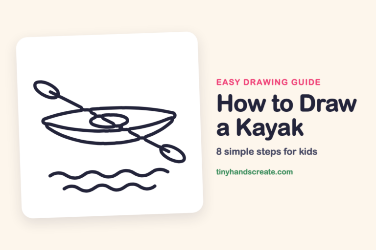 How to Draw a Kayak: easy drawing guide for kids