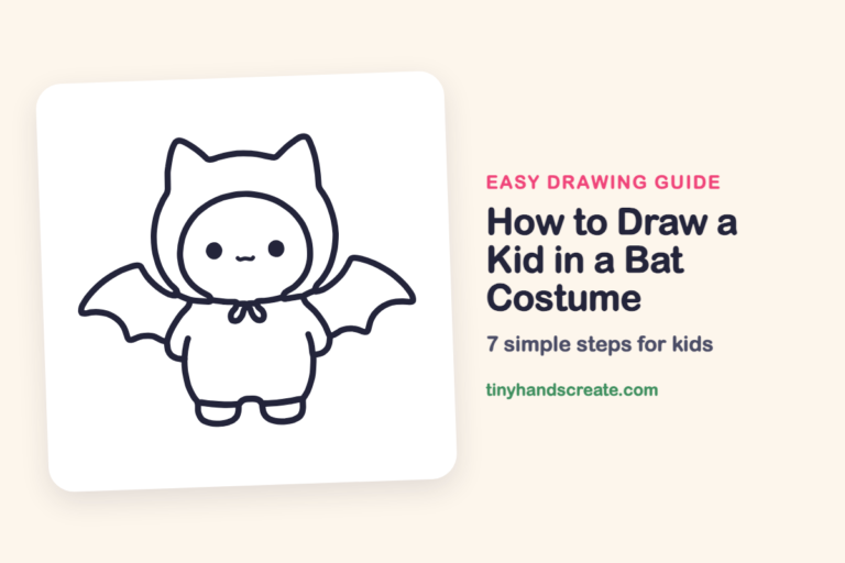 How to Draw a Kid in a Bat Costume: easy drawing guide for kids