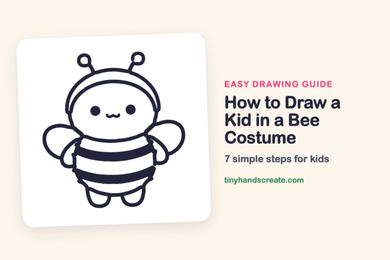 How to Draw a Kid in a Bee Costume: easy drawing guide for kids