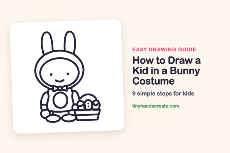 How to Draw a Kid in a Bunny Costume: easy drawing guide for kids
