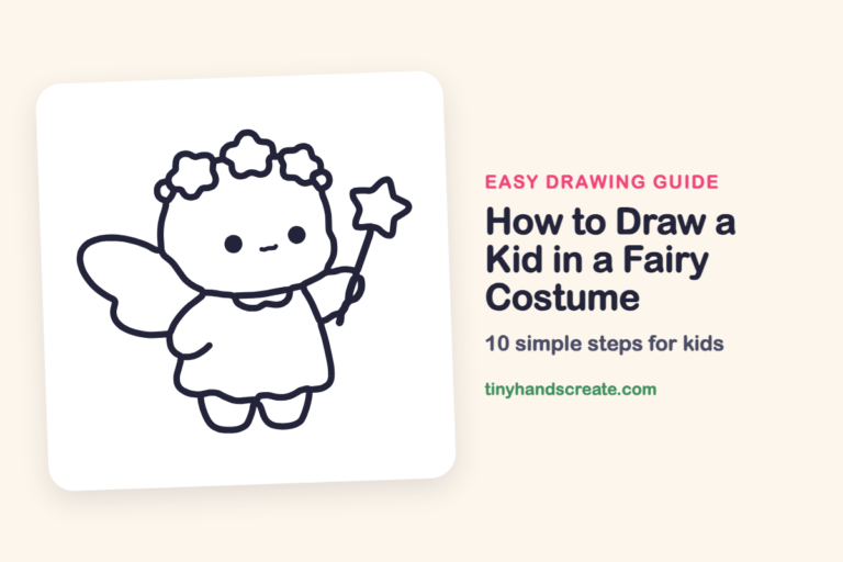 How to Draw a Kid in a Fairy Costume: easy drawing guide for kids