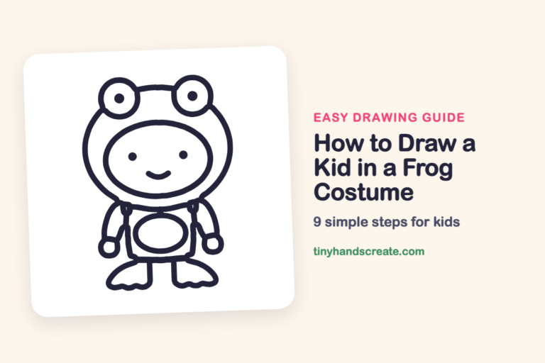 How to Draw a Kid in a Frog Costume: easy drawing guide for kids