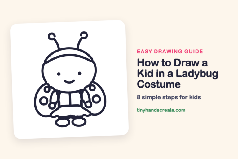 How to Draw a Kid in a Ladybug Costume: easy drawing guide for kids