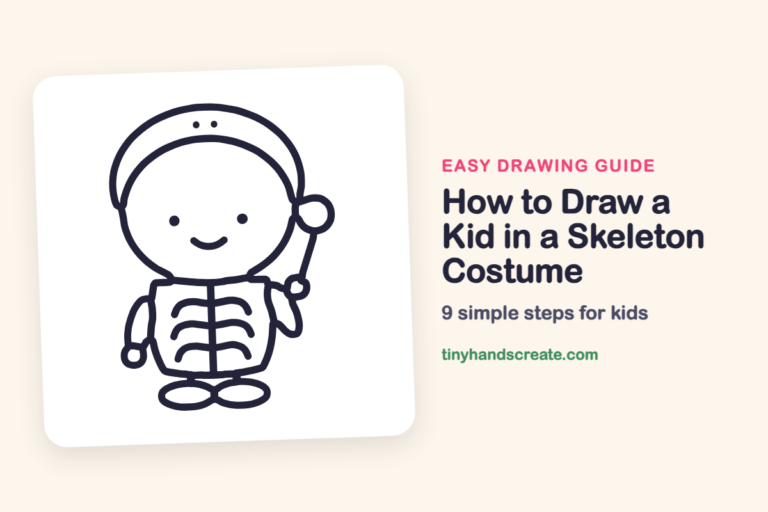 How to Draw a Kid in a Skeleton Costume: easy drawing guide for kids