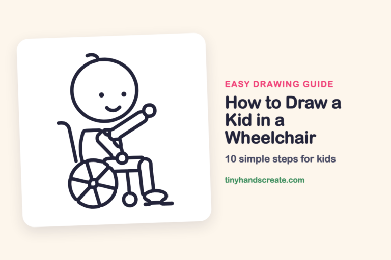 How to Draw a Kid in a Wheelchair step by step