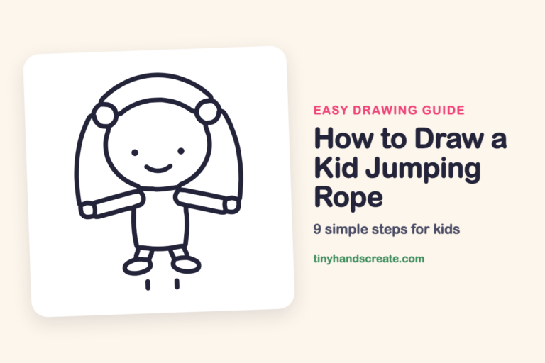 How to Draw a Kid Jumping Rope: easy drawing guide for kids