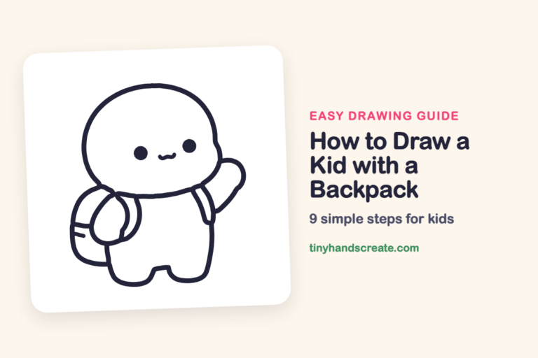 How to Draw a Kid with a Backpack: easy drawing guide for kids