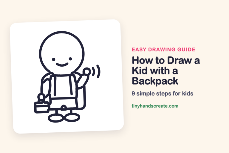 How to Draw a Kid with a Backpack: easy drawing guide for kids