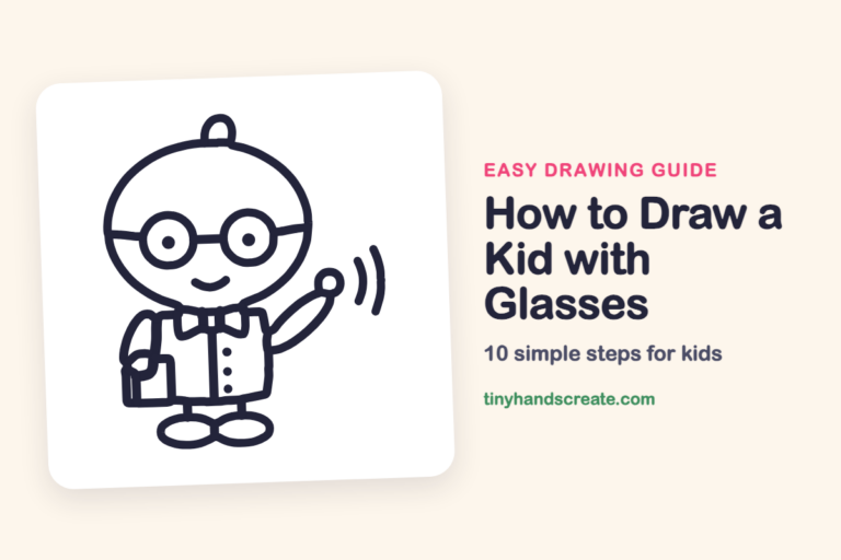 How to Draw a Kid with Glasses: easy drawing guide for kids