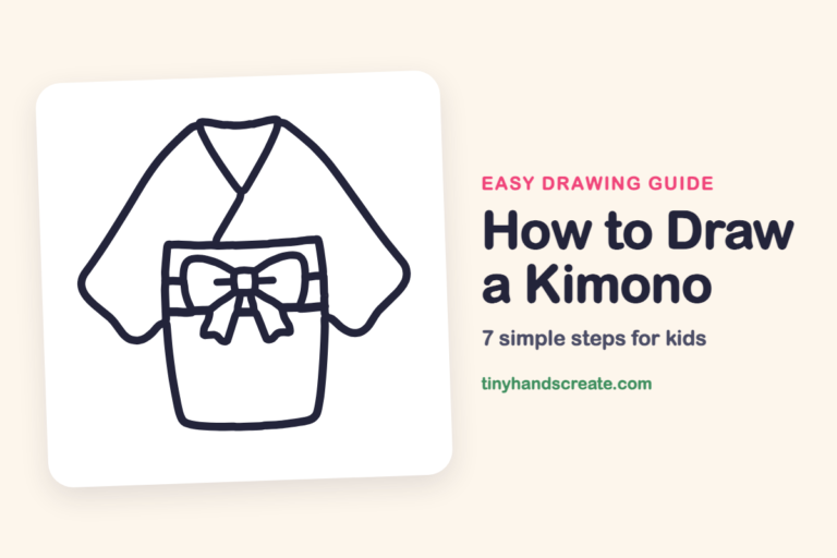 How to Draw a Kimono: easy drawing guide for kids