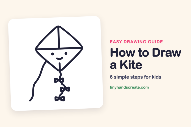 How to Draw a Kite: easy drawing guide for kids