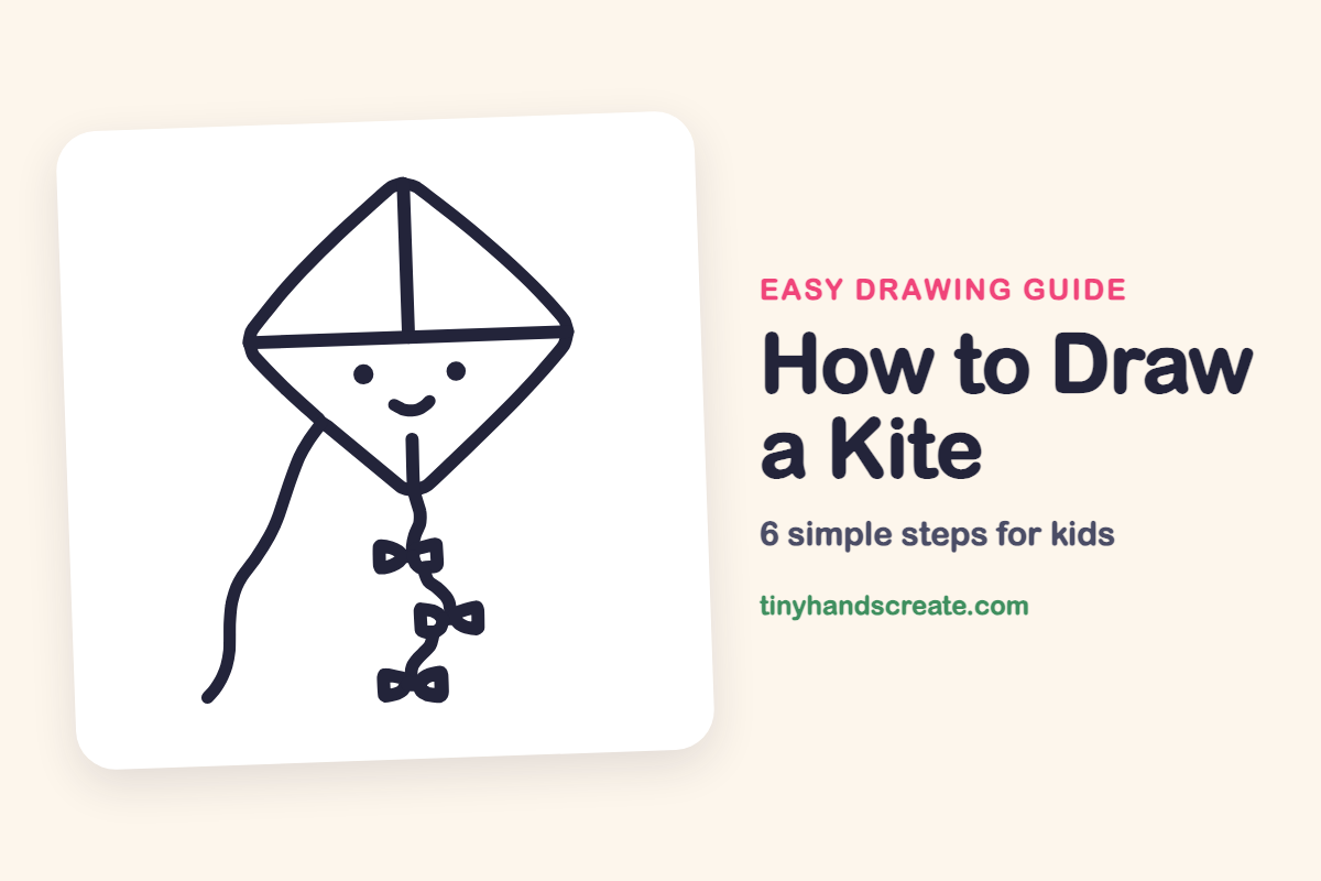 How to Draw a Kite: easy drawing guide for kids