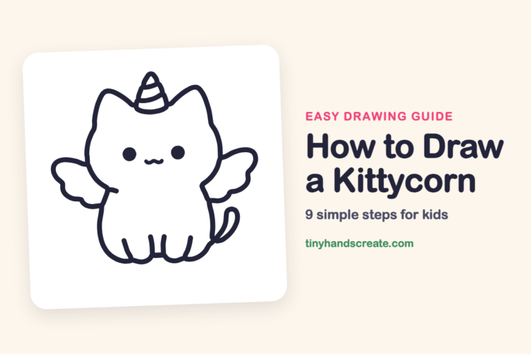 How to Draw a Kittycorn: easy drawing guide for kids