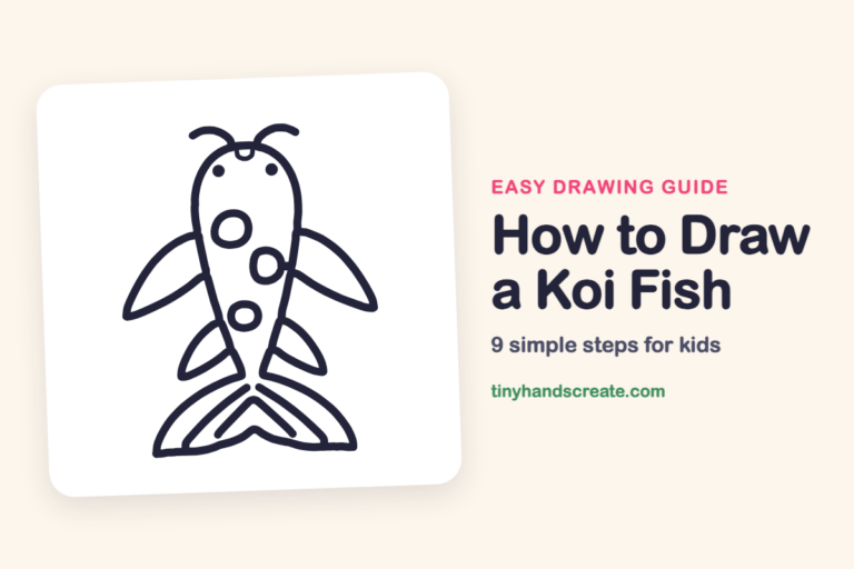 How to Draw a Koi Fish: easy drawing guide for kids