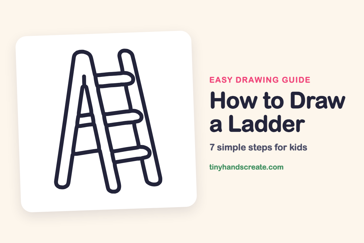 How to Draw a Ladder: easy drawing guide for kids