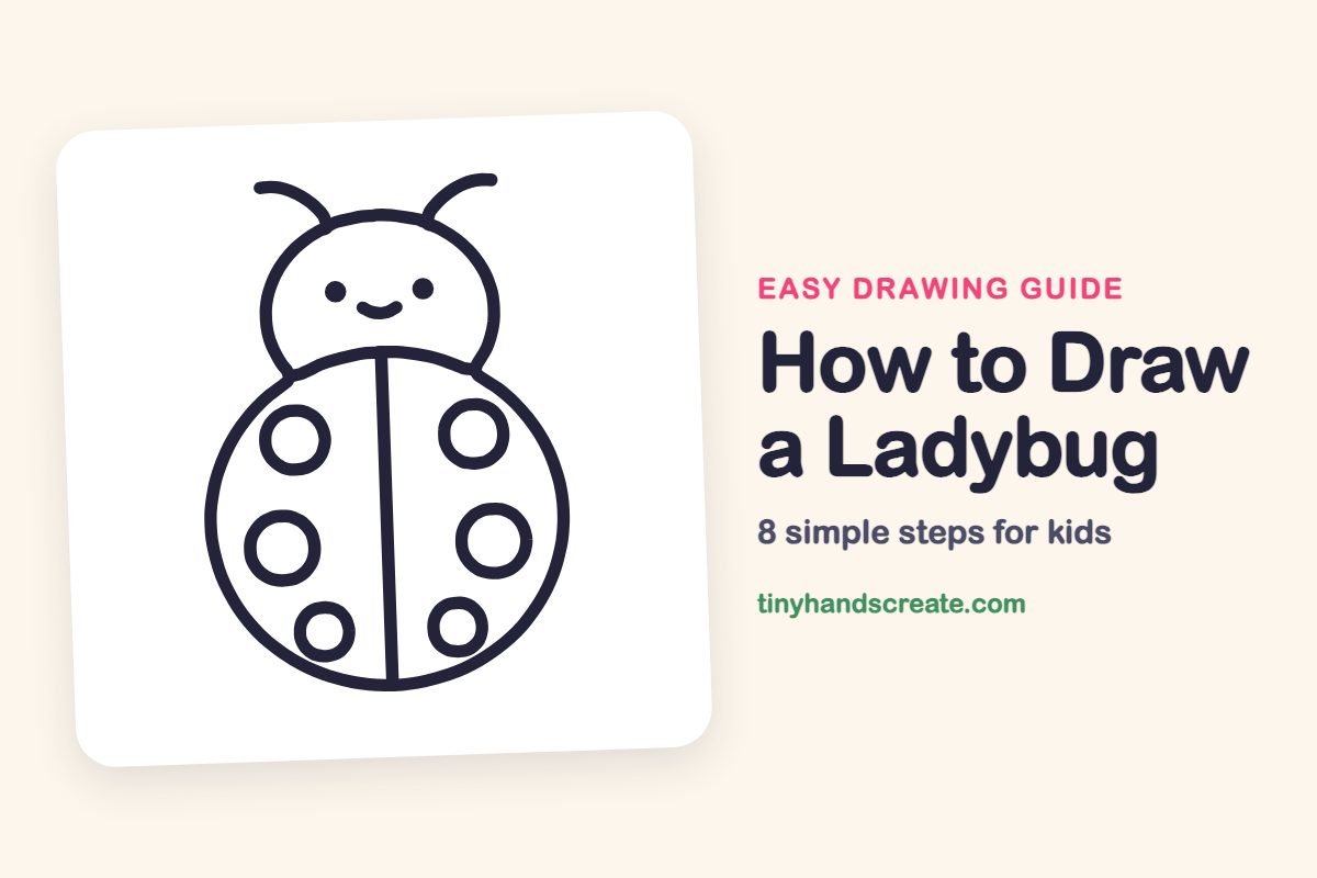 How to Draw a Ladybug: easy drawing guide for kids