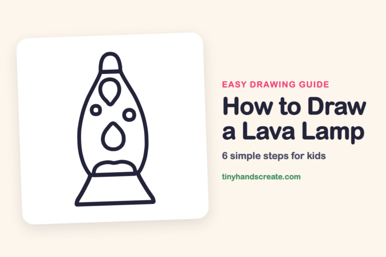 How to Draw a Lava Lamp: easy drawing guide for kids