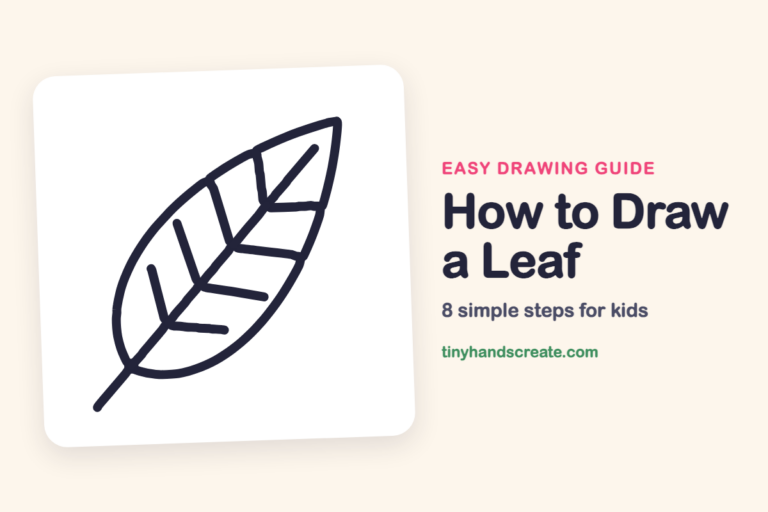 How to Draw a Leaf: easy drawing guide for kids