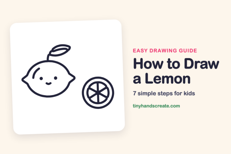 How to Draw a Lemon: easy drawing guide for kids