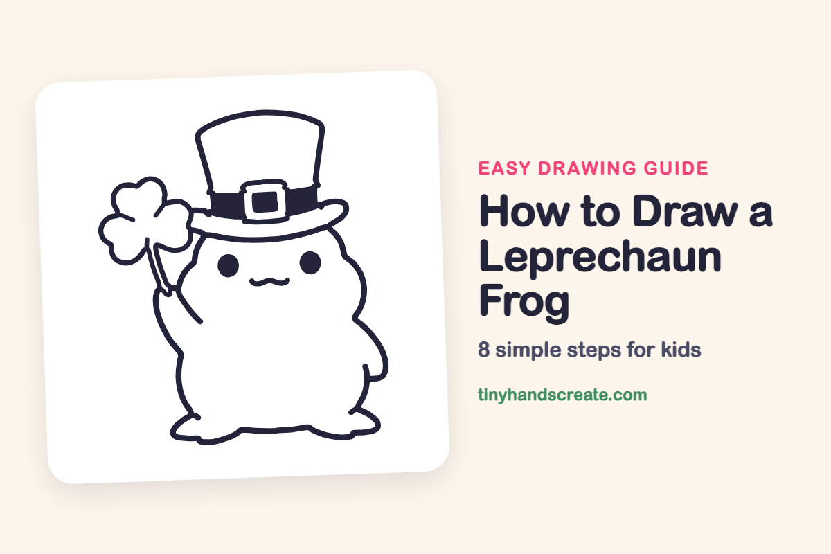 How to Draw a Leprechaun Frog: easy drawing guide for kids