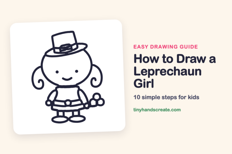 How to Draw a Leprechaun Girl step by step