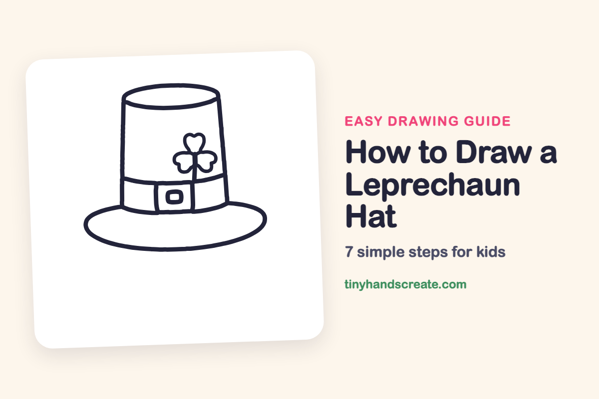 How to Draw a Leprechaun Hat: easy drawing guide for kids