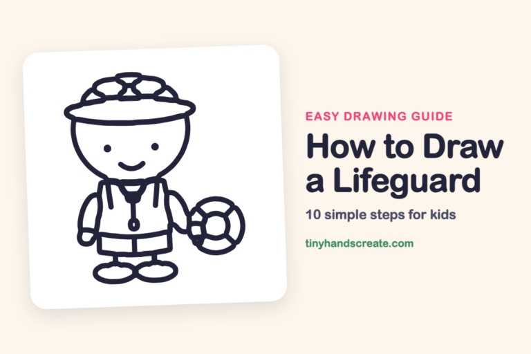How to Draw a Lifeguard step by step