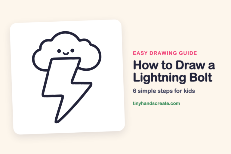 How to Draw a Lightning Bolt: easy drawing guide for kids