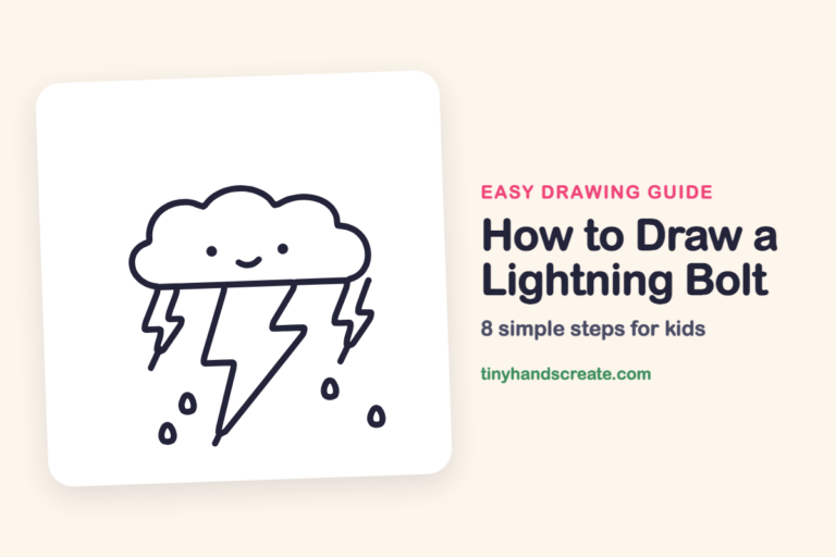 How to Draw a Lightning Bolt: easy drawing guide for kids