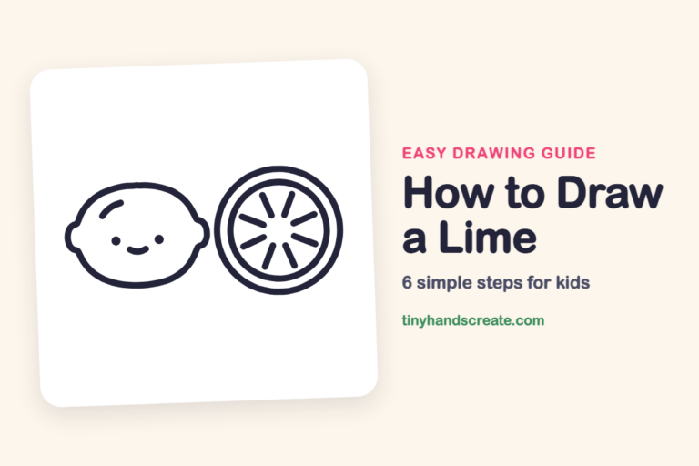 How to Draw a Lime: easy drawing guide for kids