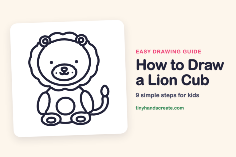 How to Draw a Lion Cub: easy drawing guide for kids