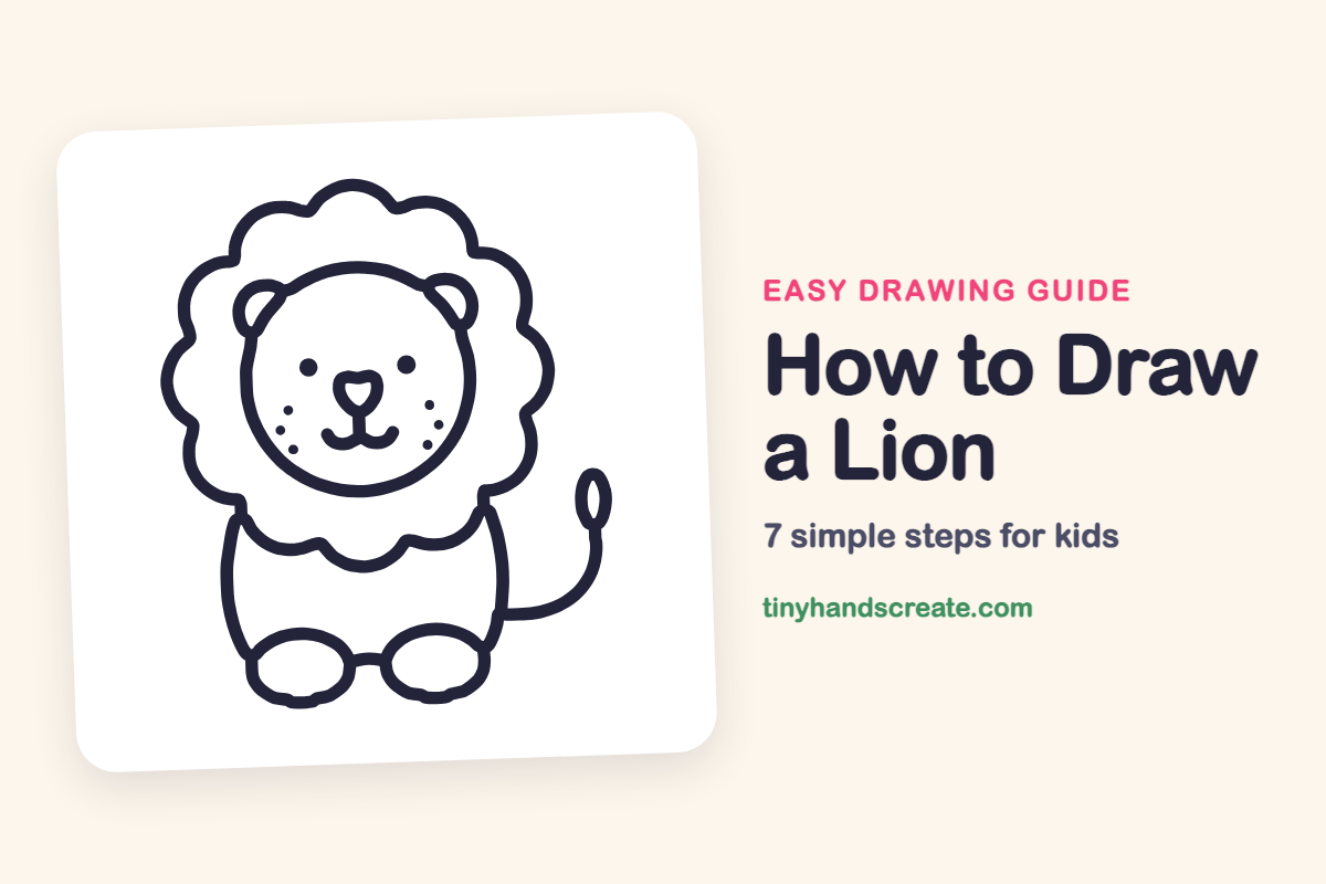 How to Draw a Lion: easy drawing guide for kids