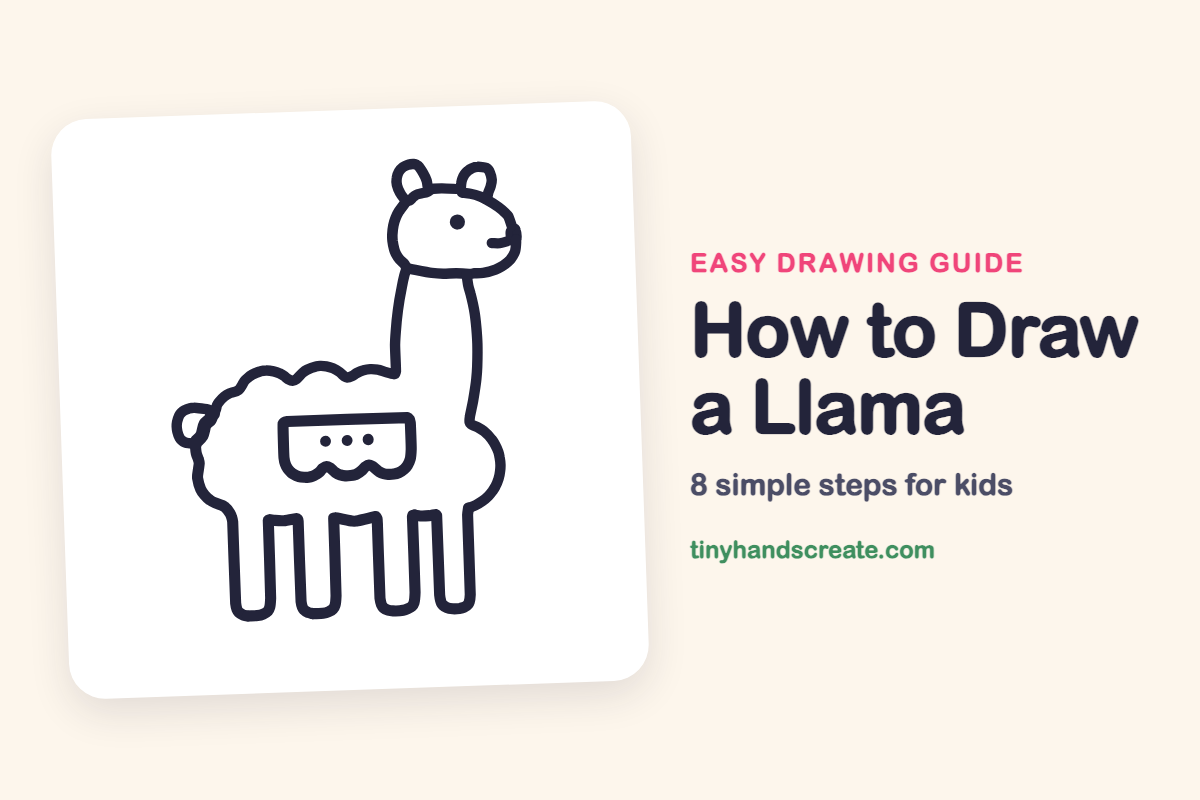 How to Draw a Llama: easy drawing guide for kids