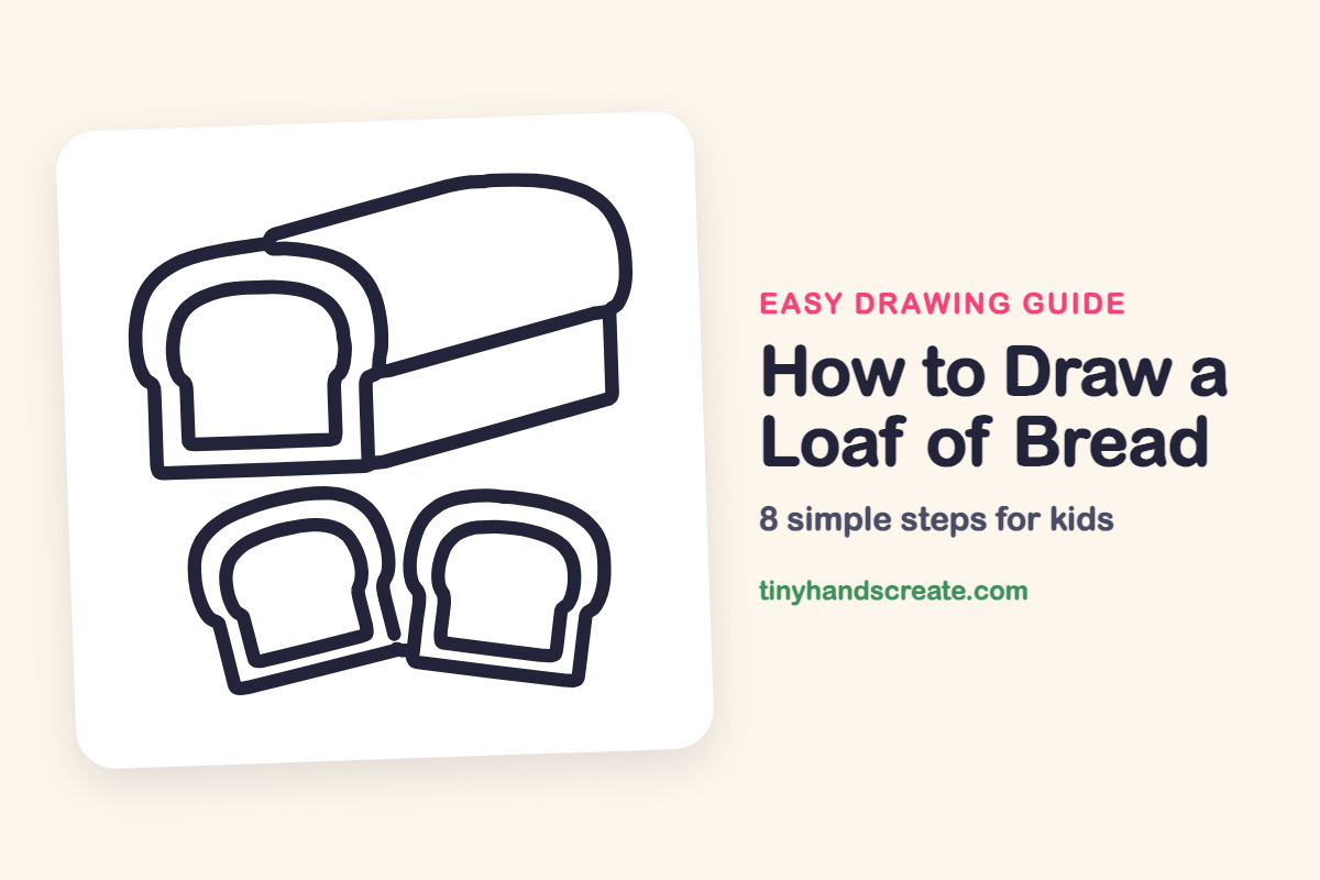 How to Draw a Loaf of Bread: easy drawing guide for kids