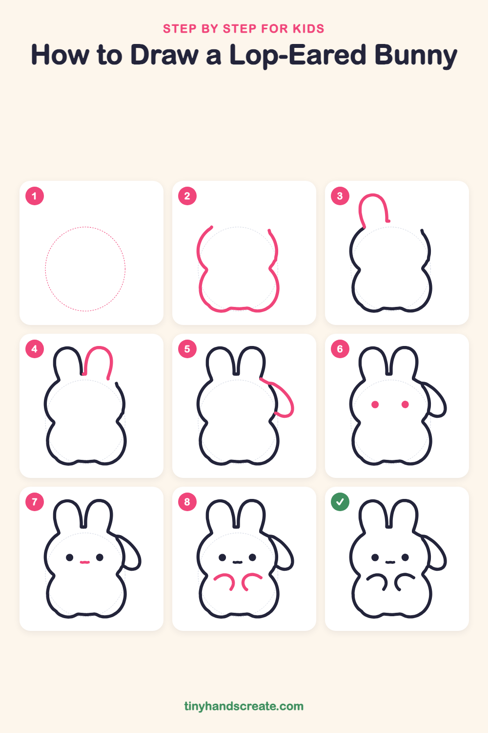 How to Draw a Lop-Eared Bunny: Easy Step by Step for Kids