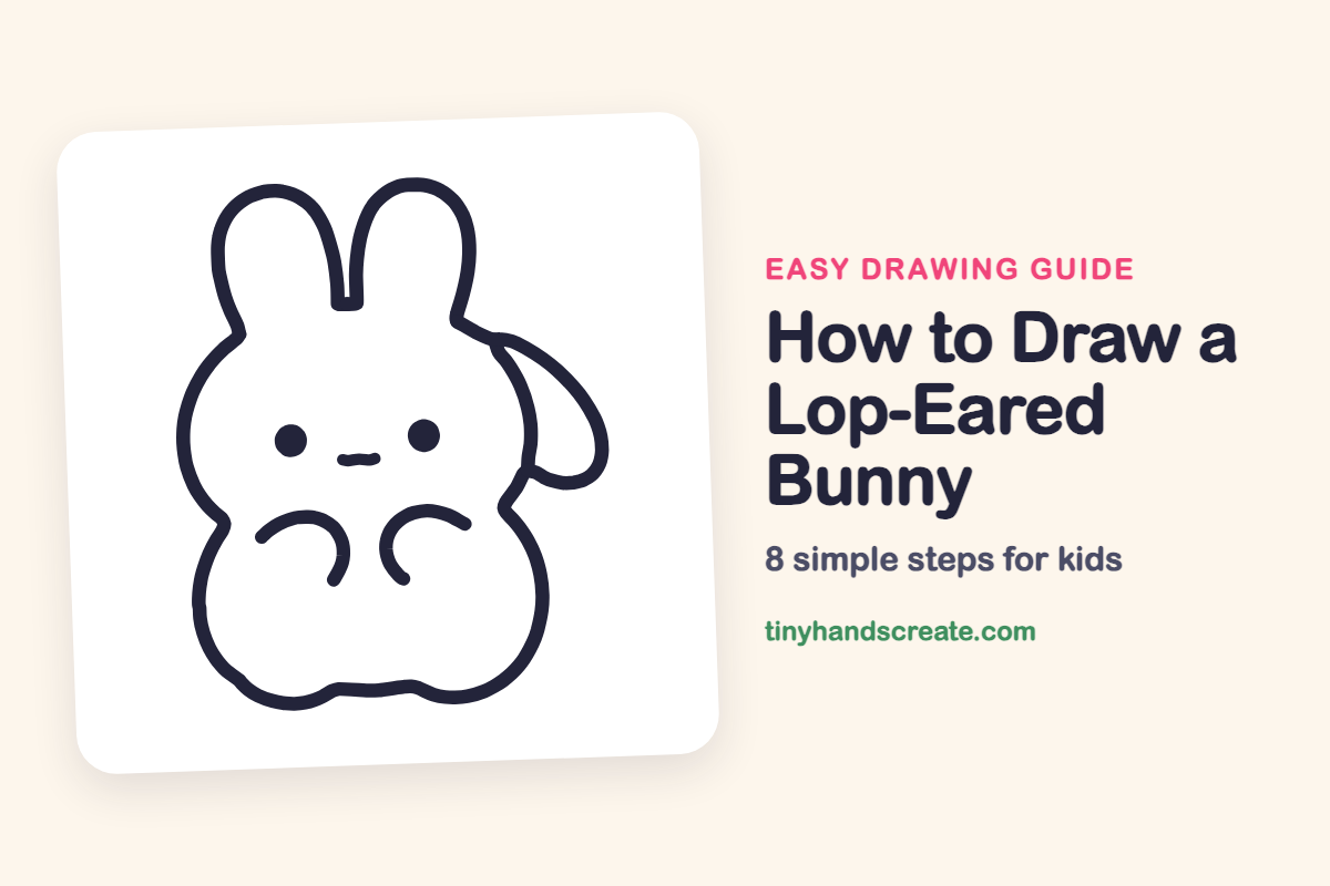 How to Draw a Lop-Eared Bunny: Easy Step by Step for Kids