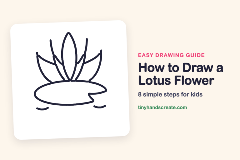 How to Draw a Lotus Flower step by step