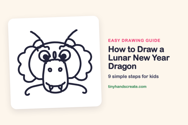 How to Draw a Lunar New Year Dragon: easy drawing guide for kids