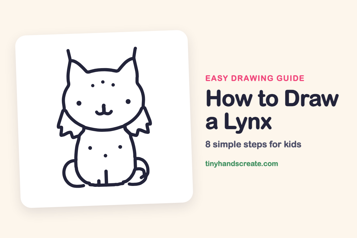 How to Draw a Lynx: easy drawing guide for kids