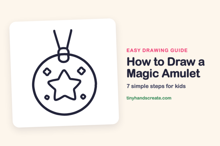 How to Draw a Magic Amulet: easy drawing guide for kids