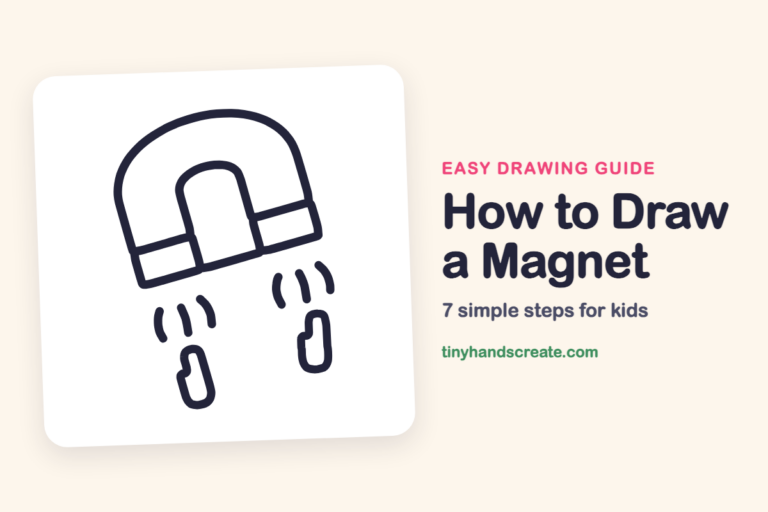 How to Draw a Magnet: easy drawing guide for kids