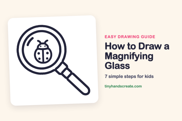 How to Draw a Magnifying Glass: easy drawing guide for kids