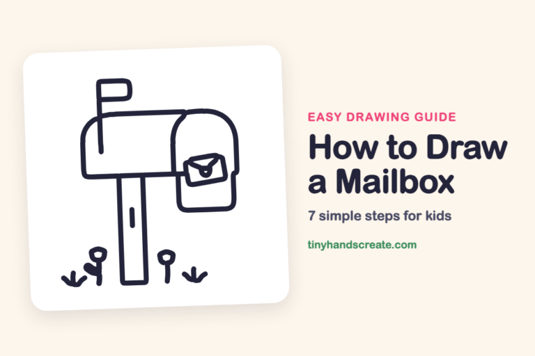 How to Draw a Mailbox: easy drawing guide for kids