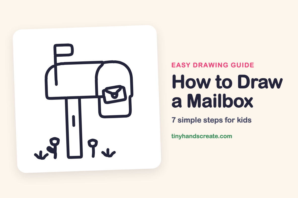 How to Draw a Mailbox: easy drawing guide for kids